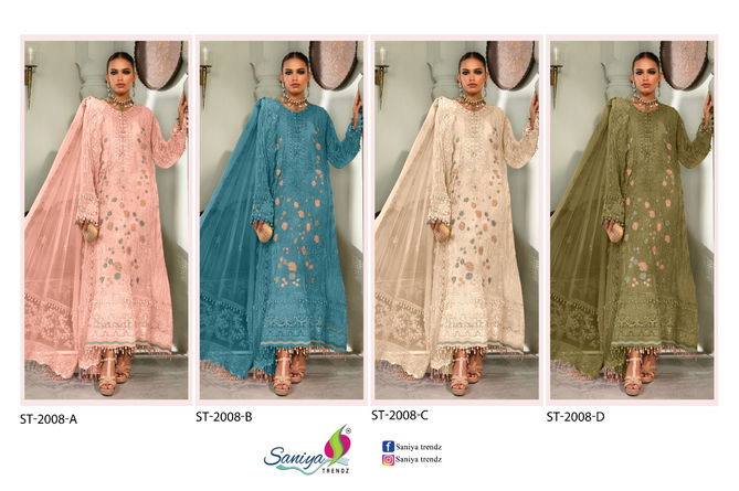 Saniya ST-2008 Fancy Festive Wear Wholesale Pakistani Salwar Suits